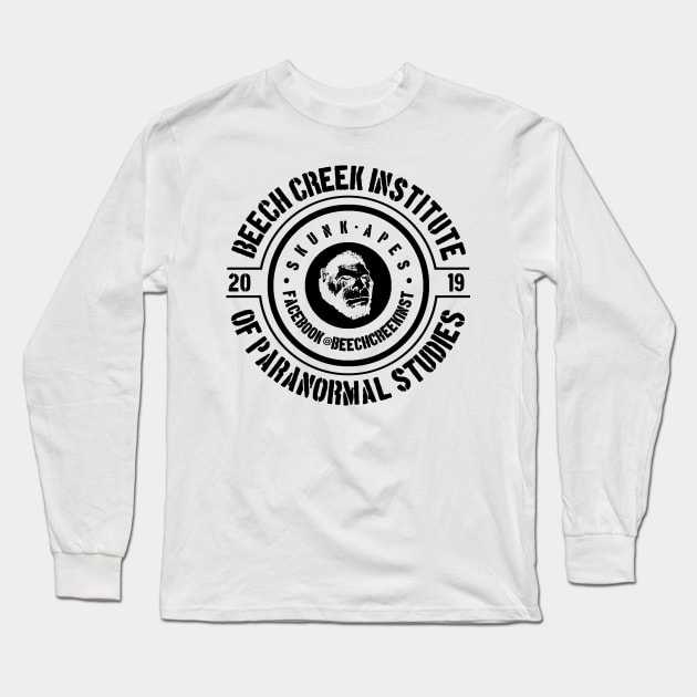 Beech Creek Institute Stencil Seal (Black Ink) Long Sleeve T-Shirt by J. Rufus T-Shirtery